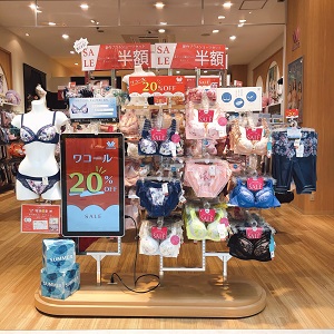 リニューアルオープン ワコール セール20 オフ イオンモール高知店 ショップブログ ランジェノエル Linge Noel ワコール 発の下着セレクトショップ